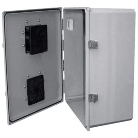 Mier NEMA 3R Enclosure, 20x16x8, 12-Volt Fan-Ventilated With Thermostat 1 Mier NEMA 3R Enclosure, 20x16x8, 12-Volt Fan-Ventilated With Thermostat