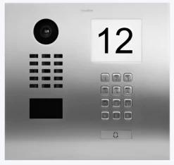 DoorBird IP Video Door Station, 1 Call Button, Keypad, Stainless, Info Panel