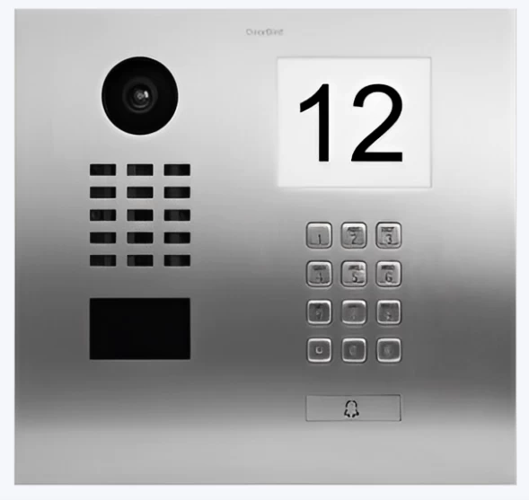 DoorBird IP Video Door Station, 1 Call Button, Keypad, Stainless, Info Panel 1 DoorBird IP Video Door Station, 1 Call Button, Keypad, Stainless, Info Panel
