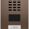 DoorBird MDU IP Video Door Intercom For 2 Tenants, 2 Buttons, Bronze-Finish