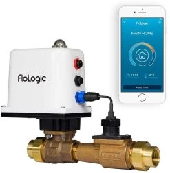 FLoLogic FLS0035-1-PLUS Water Shut Off System With 1” Valve And Connect WiFi
