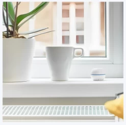 Shelly H&T WiFi Humidity And Temperature Sensor, White -Yale Deals Store SHELLY HTW angleview