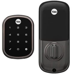 Yale YRD156-ZW2-0BP Key Free Touchscreen Deadbolt With Z-Wave Plus