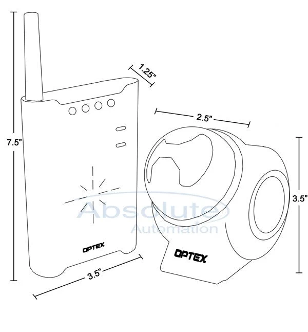 Optex RCTD20U Wireless 2000 Outdoor Motion Alarm 2 Optex RCTD20U Wireless 2000 Outdoor Motion Alarm - Image 2
