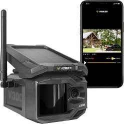 Vosker V300 Solar Powered Cellular Security Camera -Yale Deals Store v300 with phone