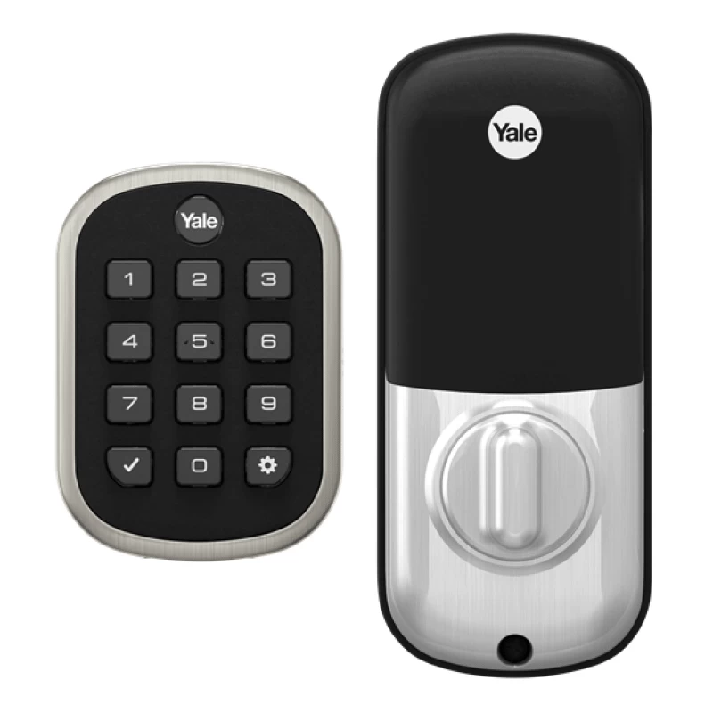 Yale YRD136-ZW2-619 Pro Pushbutton Deadbolt Z-Wave Key Free, Satin Nickel 1 Yale YRD136-ZW2-619 Pro Pushbutton Deadbolt Z-Wave Key Free, Satin Nickel